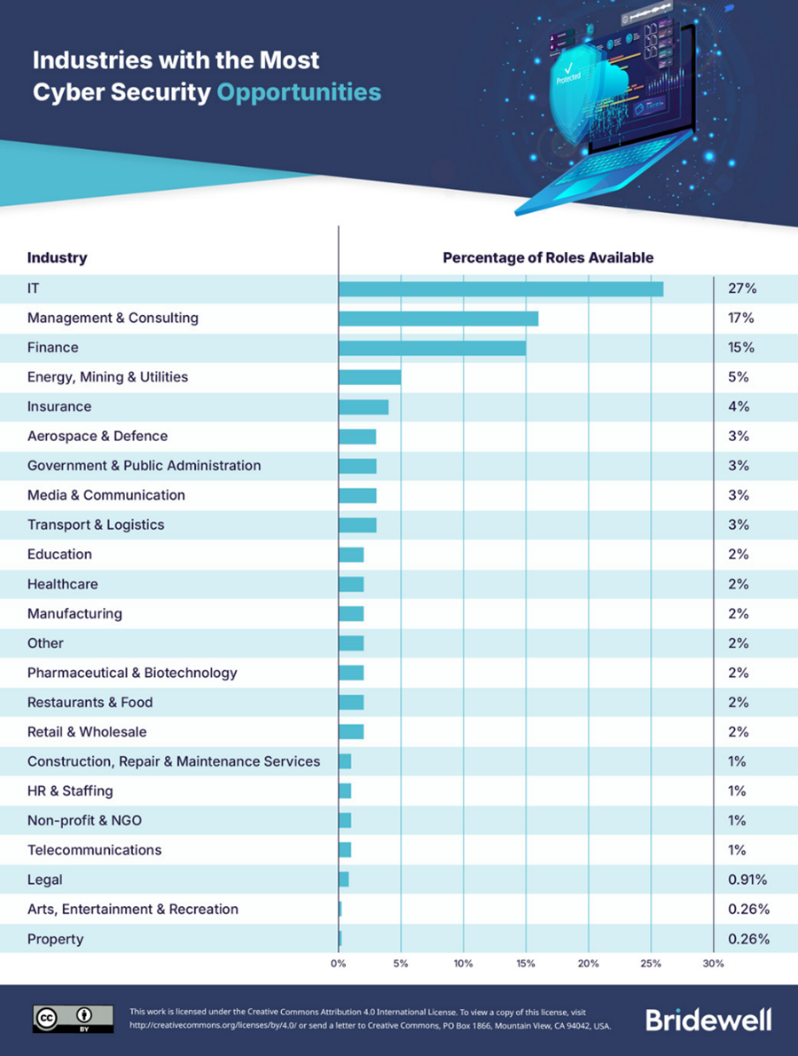 Job Vacancies in Cyber Security by Sector Job Vacancies in Cyber Security by Sector