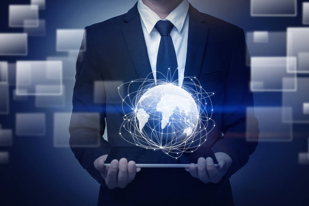 Man holding globe an holding globe Man holding globe an holding globe