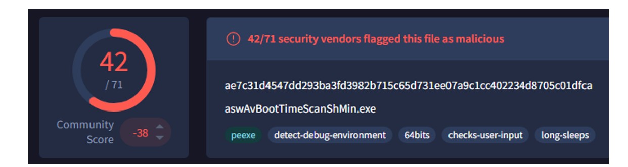 Figure 14: The Betruger payload used within this incident.