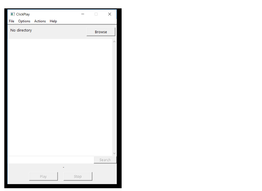Figure 15. ClickPlay application screenshot