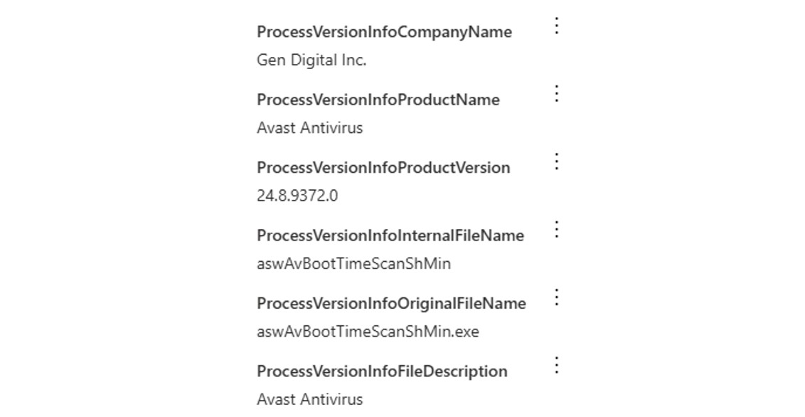 Figure 16: The Betruger payload contains signature information linked to Avast Anti-Virus software.