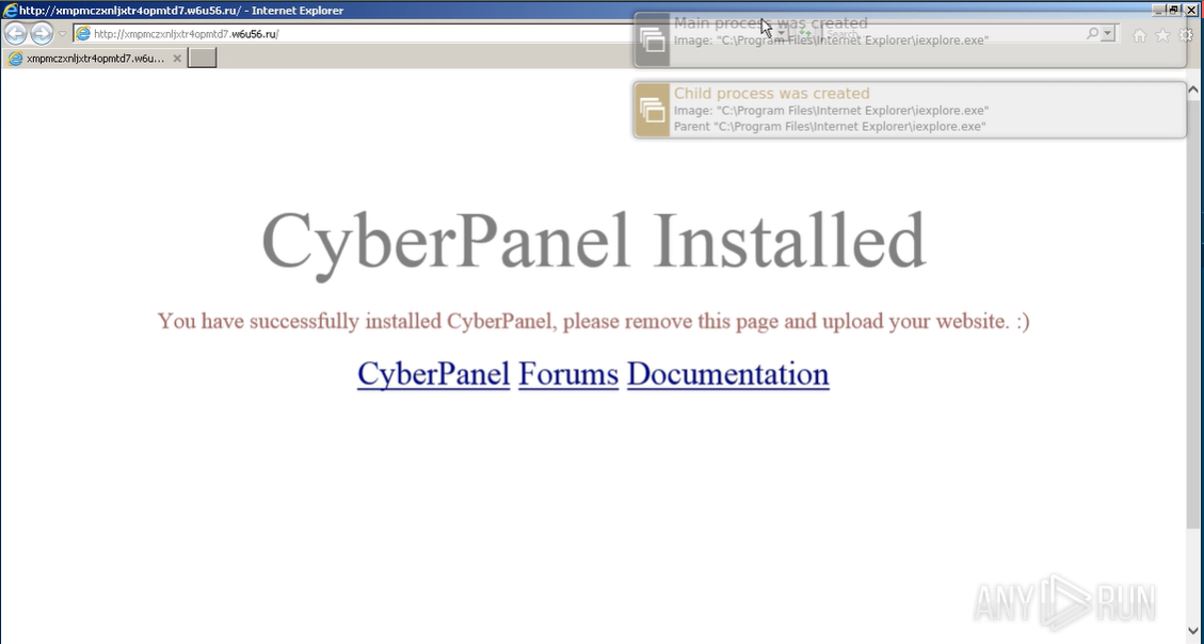 Figure 3 - cyber installed