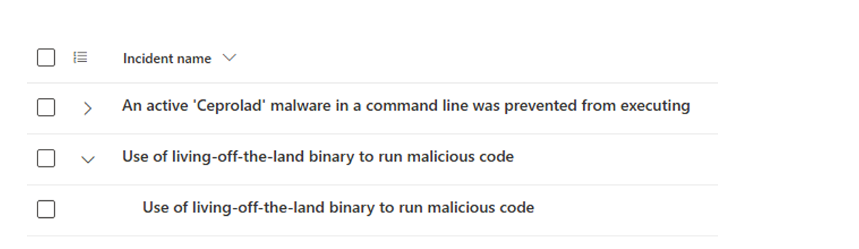 Figure 5: Sandbox activity triggered the following Microsoft Defender alerts.