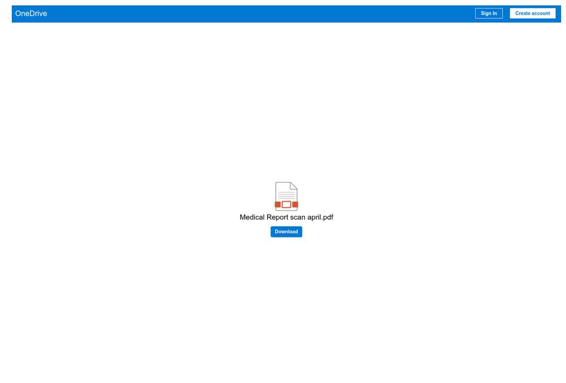 Figure 9. RomCom payload hosting webpage
