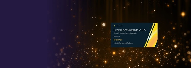 Bridewell Recognised as a Microsoft Security Excellence Awards winner for Endpoint Management Trailblazer banner image