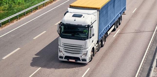 Lorry on Road