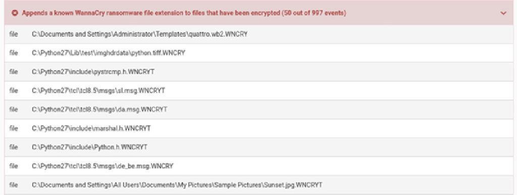 Fitness Wannacry Analysis