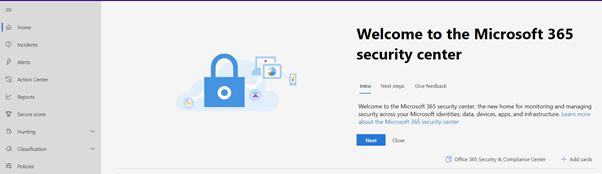 Microsoft 365 Security Center